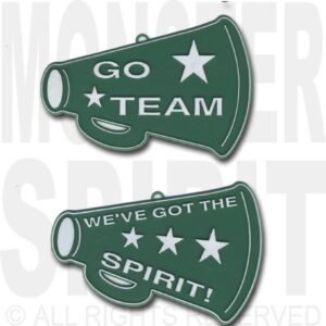 Trinket - Megaphone Duo 3" (2 designs) (24pc) - Emerald / White