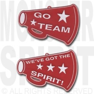 Trinket - Megaphone Duo 3" (2 designs) (24pc) - Red / White