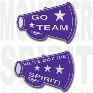 Trinket - Megaphone Duo 3" (2 designs) (24pc) - Purple / White