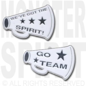 Trinket - Megaphone Duo 3" (2 designs) (24pc) - White / Silver