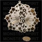 Trinket - Homecoming Burst Charm 4" - (12pc) - White / Gold