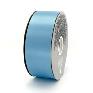 Satin acetate blue ribbon