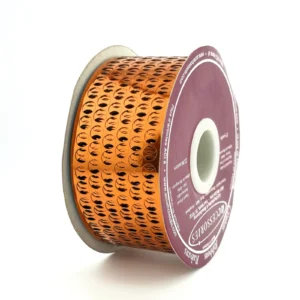orange #9 honeycomb ribbon for mums and garters