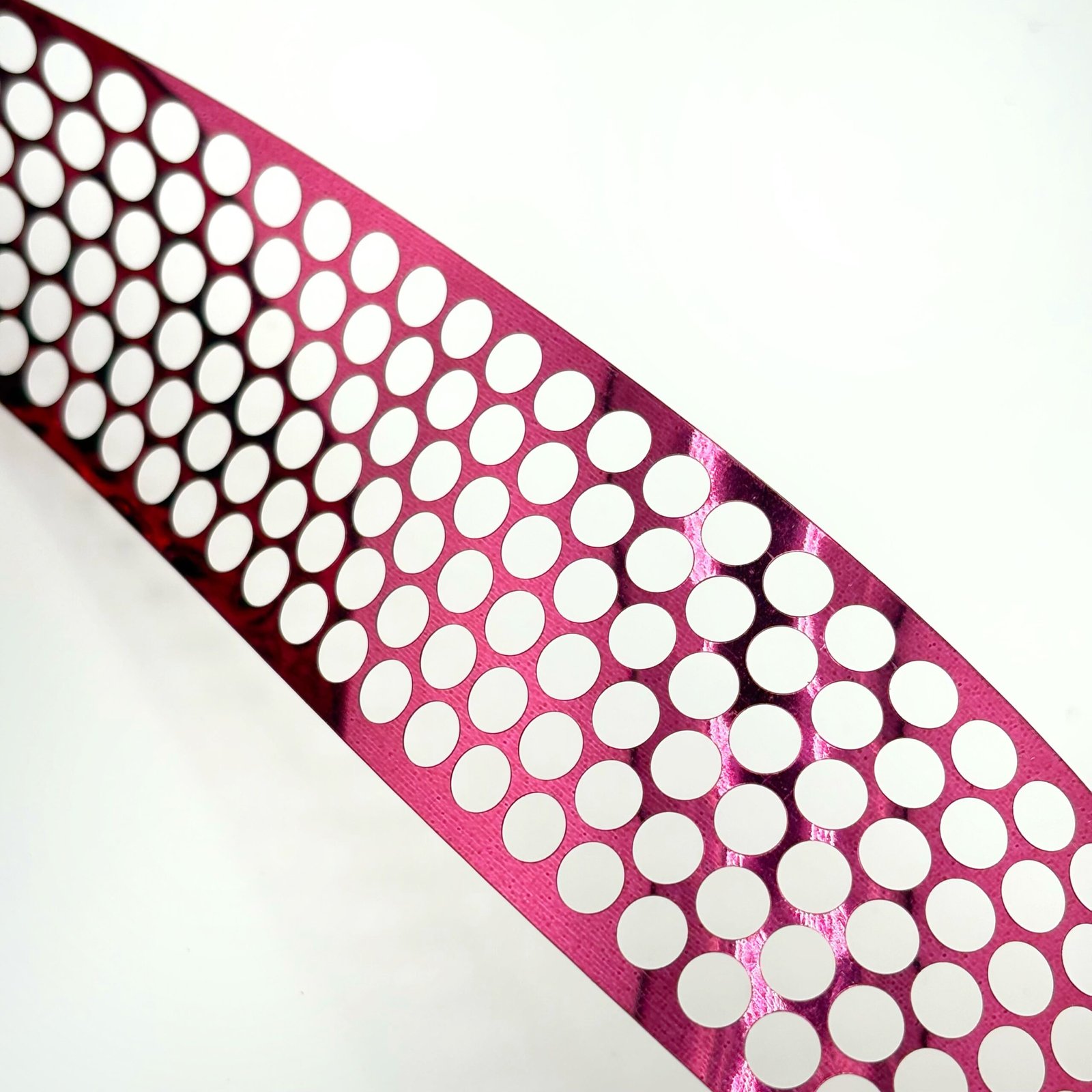 Ribbon - Metallic - Honeycomb / Punchinella #9 -1 5/8" x 25 yds - Metallic Burgundy - Image 4