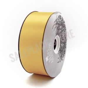 100 Yard Bolt of McGinley Mills #16 Yellow Acetate Satin - 2 inch x 300 feet. Perfect size for background skirt ribbon for homecoming mums.