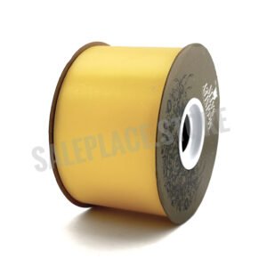 #40 MiGinley Mills Gold Label Satin Lustre Yellow Ribbon for Homecoming Mums and Bows