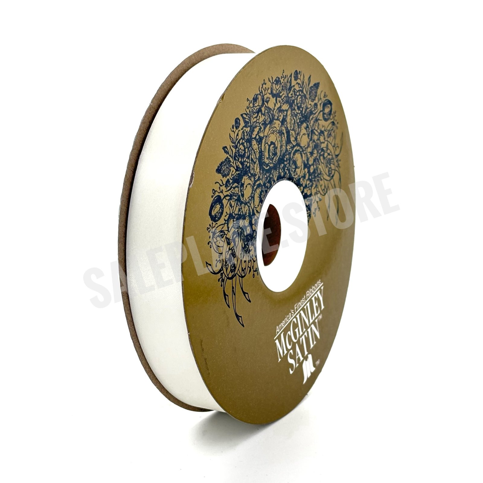 #5 Satin Lustre Ivory Ribbon for weddings and homecoming mums