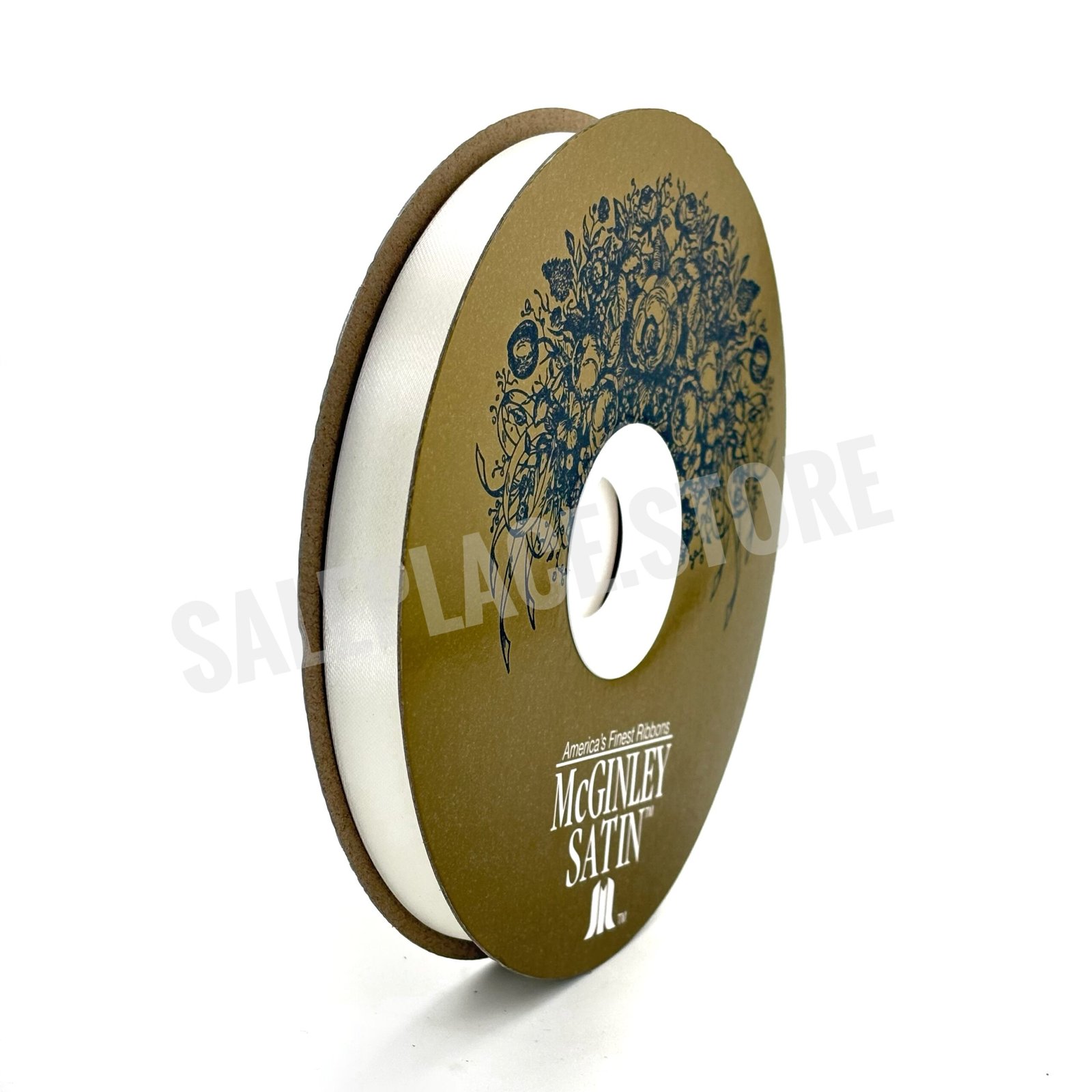 #3 Satin Lustre Ivory Ribbon for weddings and homecoming mums