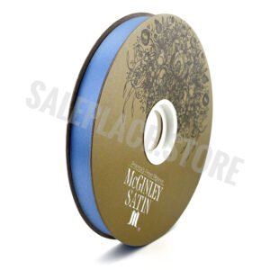 Satin Lustre Homecoming mum ribbon Columbia Blue #3