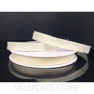 Burlap - Jute-3/8"-10 Yds - White