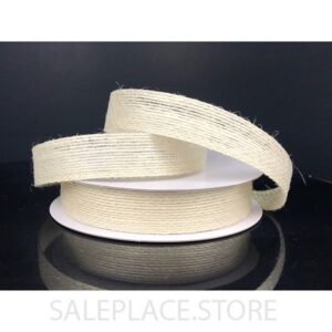 Burlap - Jute-5/8"-10 Yds - White