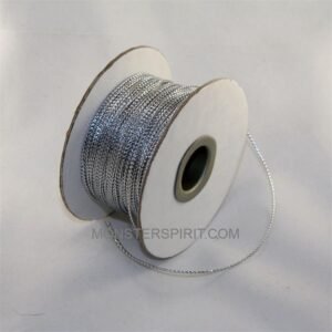 Ribbon - Metallic - Tiny Tinsel Cord - 100 yards - Metallic Silver