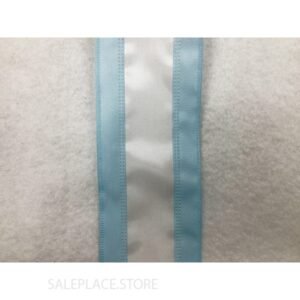 College/School Stripes 10Y - Satin Stripe-#40-10 Yds - Light Blue/White