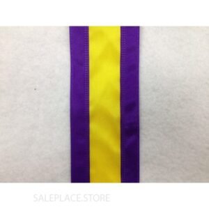 College/School Stripes 10Y - Satin Stripe-#40-10 Yds - Yellow/Purple