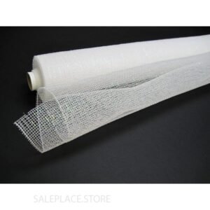 Basic Metallic Mesh - 10" Solid Metallic - White Irid