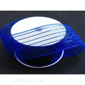 Basic Metallic Mesh Ribbon - 2.5 X 25 Yards - Royal