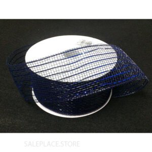 Basic Metallic Mesh Ribbon - 2.5 X 25 Yards - Navy