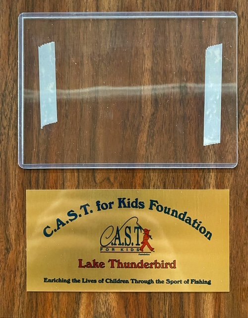 CAST - 8x10 CAST for Kids Plaque with 4x6 Photo Holder