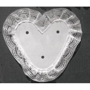 Cardstock Triple Heart Lace Backer 8 " - 12 pc