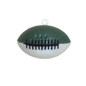 Trinket - Football Two-toned 2" Charm - (12pc) - Hunter / White
