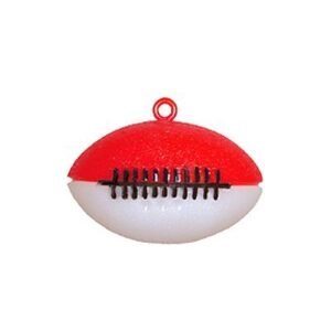 Trinket - Football Two-toned 2" Charm - (12pc) - Red / White