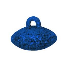 Trinket - Football Glittered - 1" (12pc) - Royal Blue