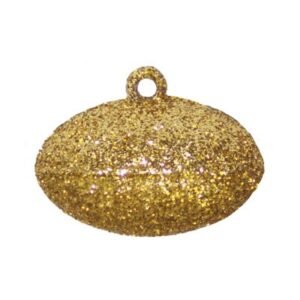 Trinket - Footall Glittered - 2" (6pc) - Gold