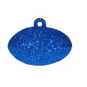 Trinket - Footall Glittered - 2" (6pc) - Royal Blue
