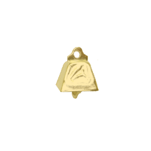 Cowbell - .5" Mini Metal Cowbell  (36 pc) - Metallic Gold