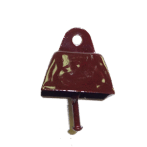 Cowbell - 1"  Painted Metal Cowbell (36pc) - Burgundy