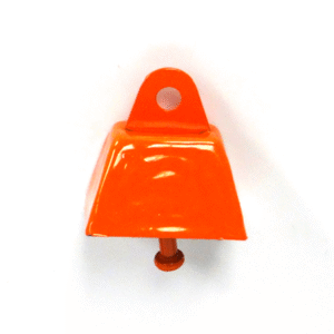 Cowbell - 1"  Painted Metal Cowbell (36pc) - Orange