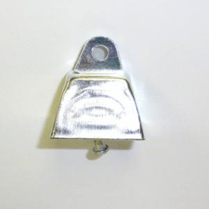 Cowbell - 1" Metal Cowbell - (36pc) - Metallic Silver