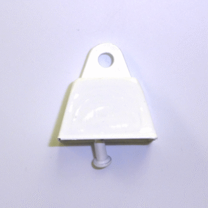 Cowbell - 1"  Painted Metal Cowbell (36pc) - White