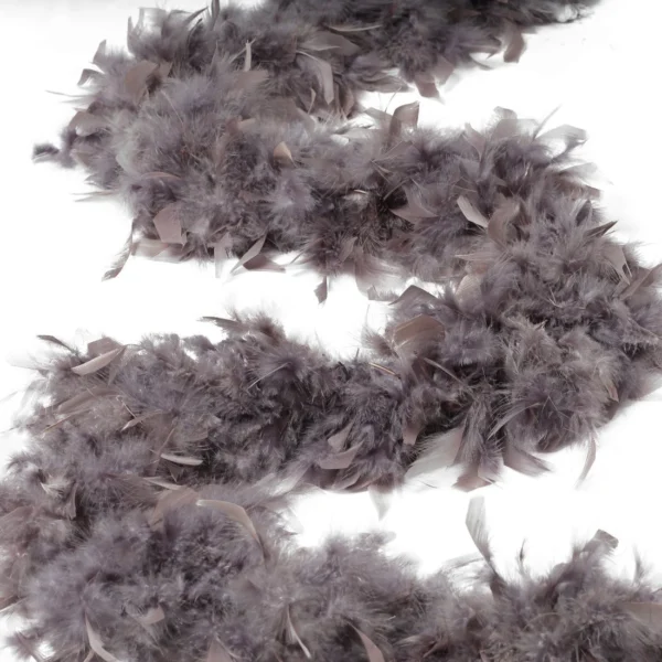 Feathers - Chandelle Heavyweight Feather Boa 6ft - Gray