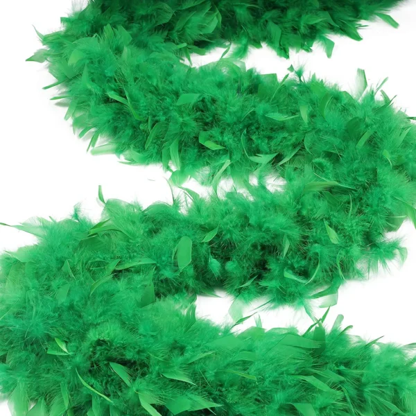Feathers - Chandelle Heavyweight Feather Boa 6ft - Emerald Green