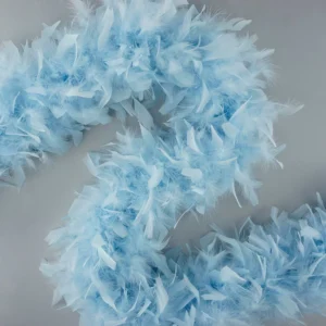 Feathers - Chandelle Heavyweight Feather Boa 6ft - Light Blue