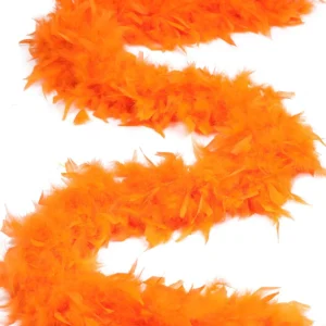 Feathers - Chandelle Heavyweight Feather Boa 6ft - Orange
