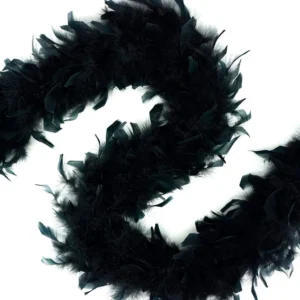 Feathers - Chandelle Lightweight Feather Boa 6ft - Black
