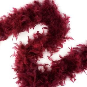 Feathers - Chandelle Lightweight Feather Boa 6ft - Burgundy