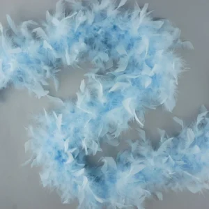 Feathers - Chandelle Lightweight Feather Boa 6ft - Light Blue