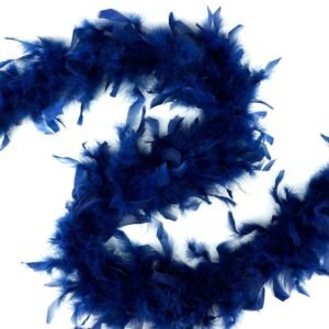 Feathers - Chandelle Lightweight Feather Boa 6ft - Navy Blue