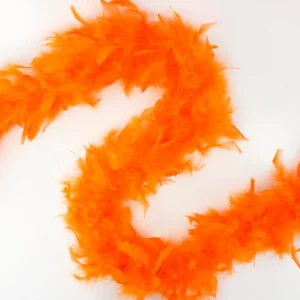 Feathers - Chandelle Lightweight Feather Boa 6ft - Orange