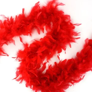 Feathers - Chandelle Lightweight Feather Boa 6ft - Red