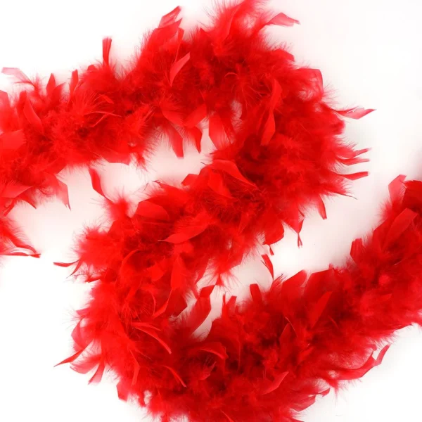Feathers - Chandelle Lightweight Feather Boa 6ft - Red