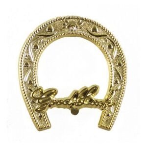 Trinket - Good Luck Horseshoe 3" Charm - (12pc) - Metallic Gold
