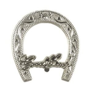 Trinket - Good Luck Horseshoe 3" Charm - (12pc) - Metallic Silver