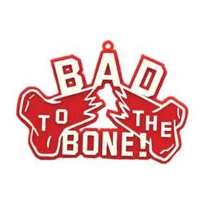 Trinket - Bad to the Bone Charm - (24pc) - Red / White