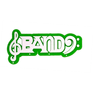 Trinket - Band Charm - (24pc) - Emerald / White