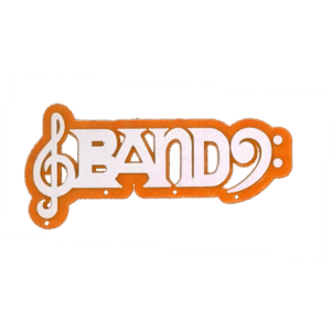 Trinket - Band Charm - (24pc) - Orange / White