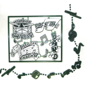 Trinket - Band Charm 7 Pc Set - (12 sets per pack) - Hunter / White